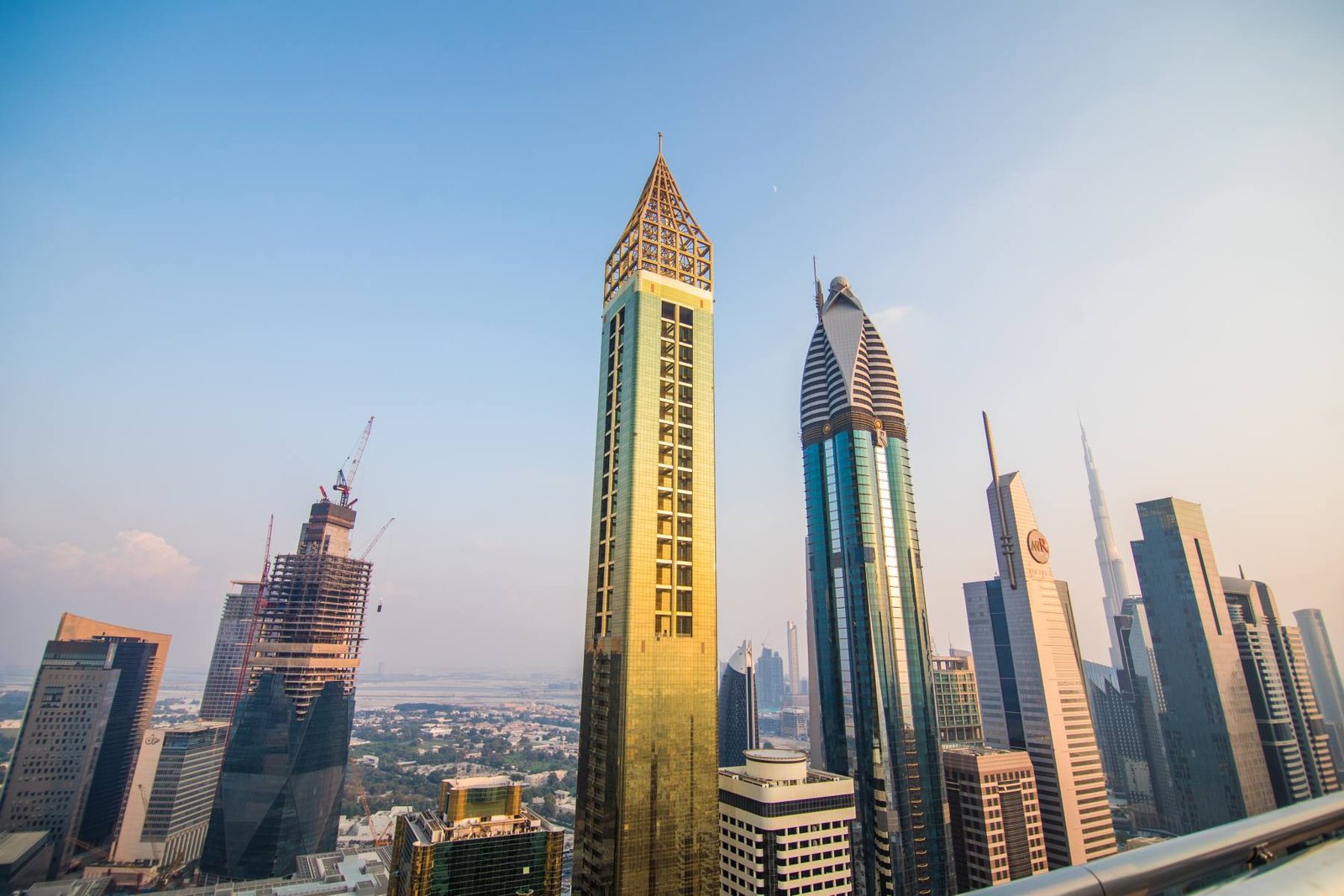 Aerial view of Dubai, where VigoAir coordinates its global flight support network